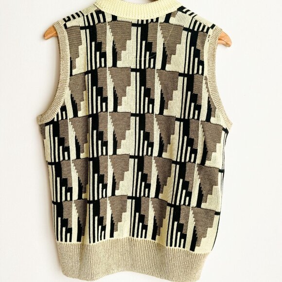 Fred Perry jacquard knitted tank Wax Yellow 10 - Picture 6 of 6